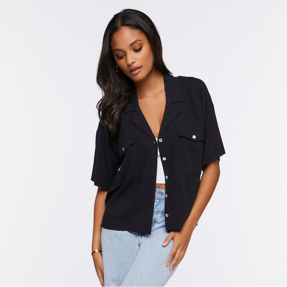 Boxy Button Down Shirt - Picture 2 of 6
